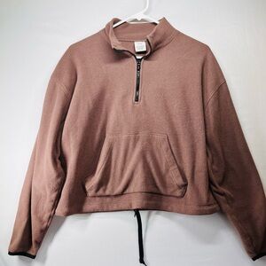 PINK Victoria's Secret Chocolate Fleece Pullover‎